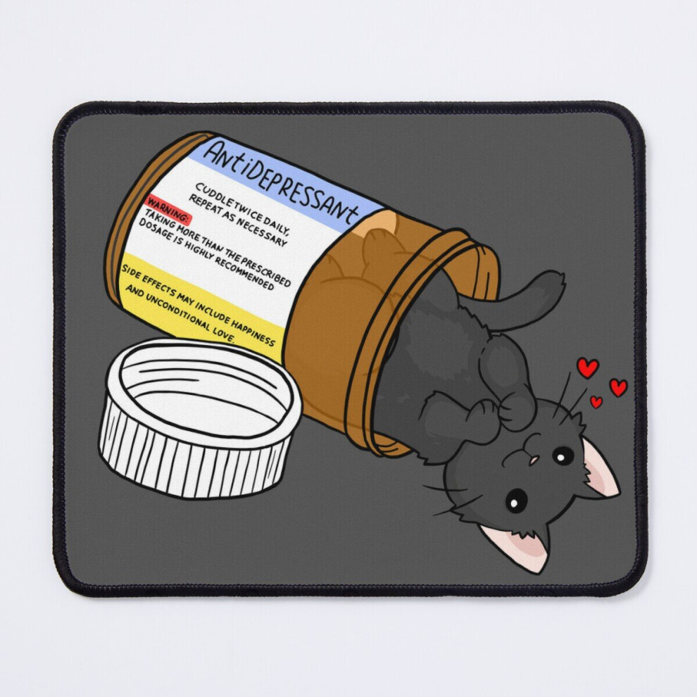 Mouse Pad Kitty Antidepressant Love Medicine 11.8 X 9.8 Inch Computer Mat Gaming Office Mousepad 7802738110531