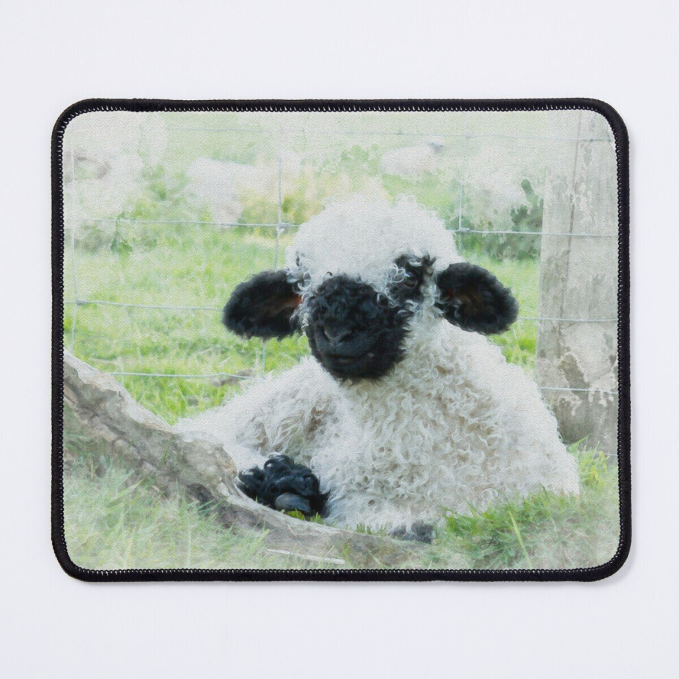 Mouse Pad Valais Blacknose Sheep Watercolour Photograph. 11.8 X 9.8 Inch Computer Mat Gaming Office Mousepad 7802738157314