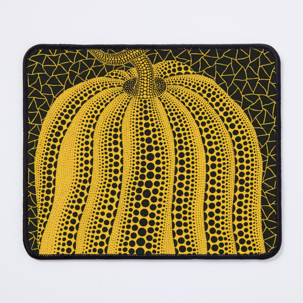 Mouse Pad Yayoi Kusama - Pumpkins Inspiration Exhibition 11.8 X 9.8 Inch Computer Mat Gaming Office Mousepad Black 7802738129342