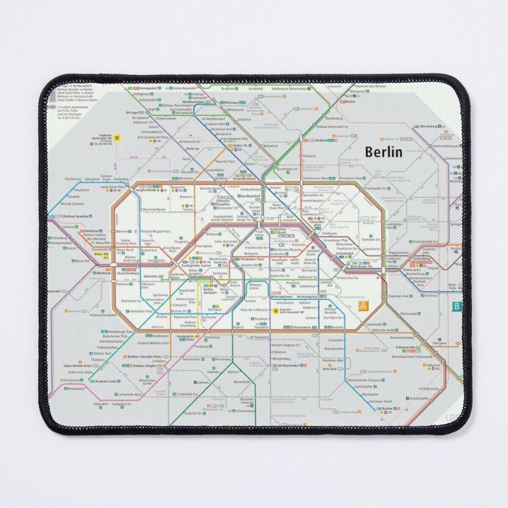 Mouse Pad Subway Of Berlin 11.8 X 9.8 Inch Computer Mat Gaming Office Mousepad 7802738119336