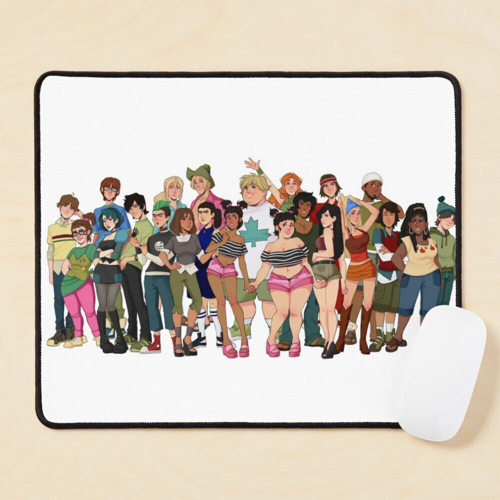 Mouse Pad Total Drama Island Characters 11.8 X 9.8 Inch Computer Mat Gaming Office Mousepad 7802738149869