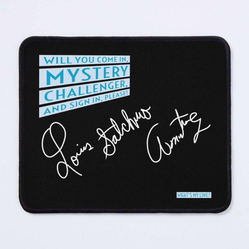 Mouse Pad Whats My Line? - Louis Armstrong 11.8 X 9.8 Inch Computer Mat Gaming Office Mousepad 7802738196290