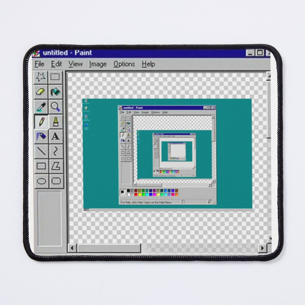 Photos - Other for Computer Mouse Pad MS PAINT 11.8 x 9.8 inch Computer Mat Gaming Office Mousepad