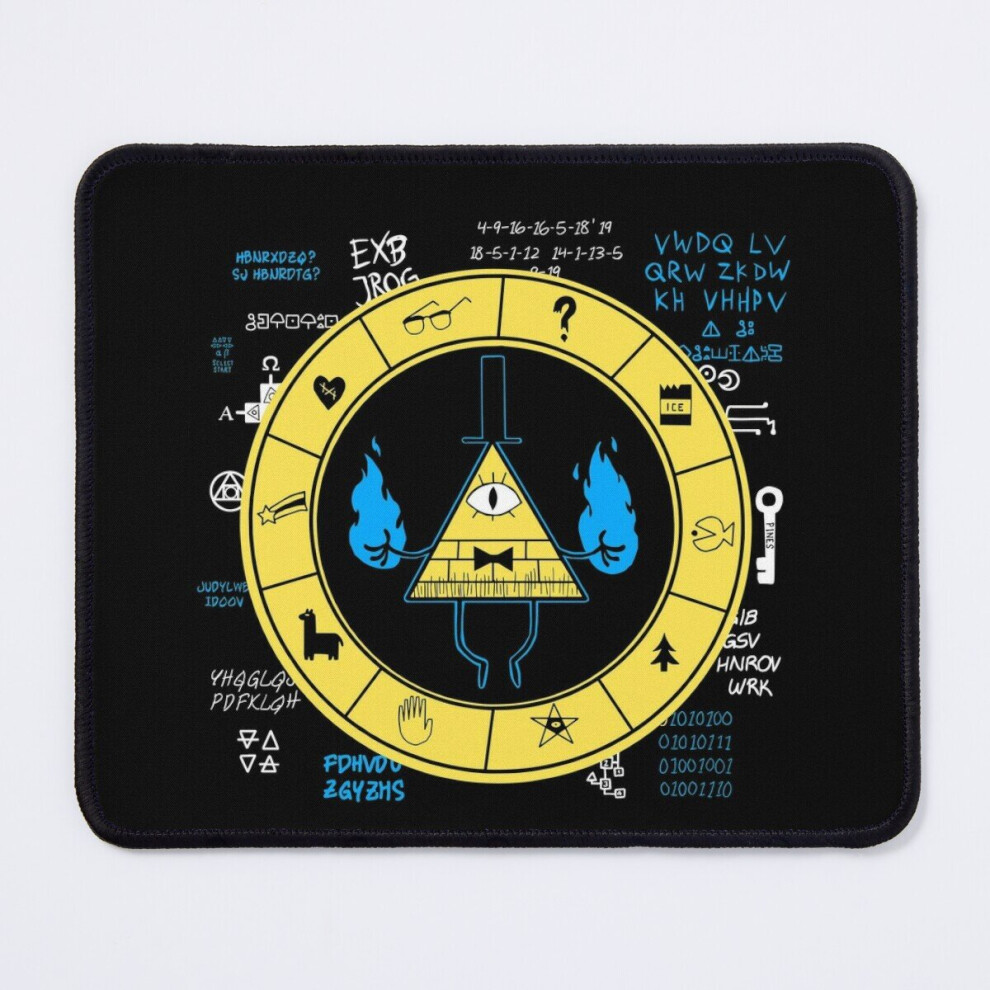 Mouse Pad Gravity Falls Bill Cipher Zodiac 88, For Boys Women Vintage 11.8 X 9.8 Inch Computer Mat Gaming Office Mousepad 7802738126938