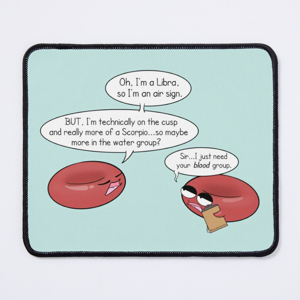 Mouse Pad Zodiac Blood Groups 11.8 X 9.8 Inch Computer Mat Gaming Office Mousepad 7802738187267