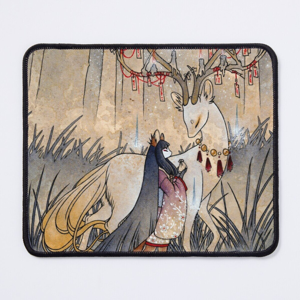 Mouse Pad The Wish - Teakitsune Fox Yokai 11.8 X 9.8 Inch Computer Mat Gaming Office Mousepad 7802738110517
