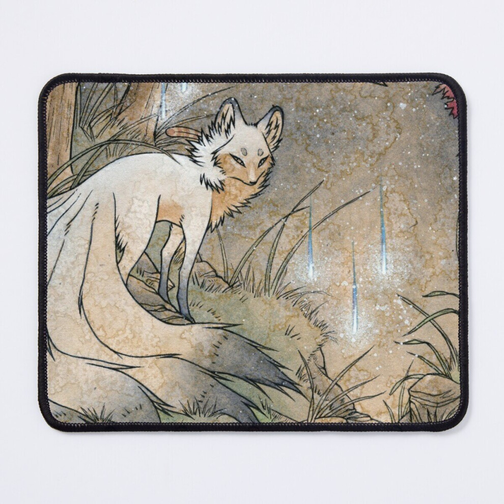 Mouse Pad Fox Wisps - Teakitsune Fox Yokai 11.8 X 9.8 Inch Computer Mat Gaming Office Mousepad 7802738111897