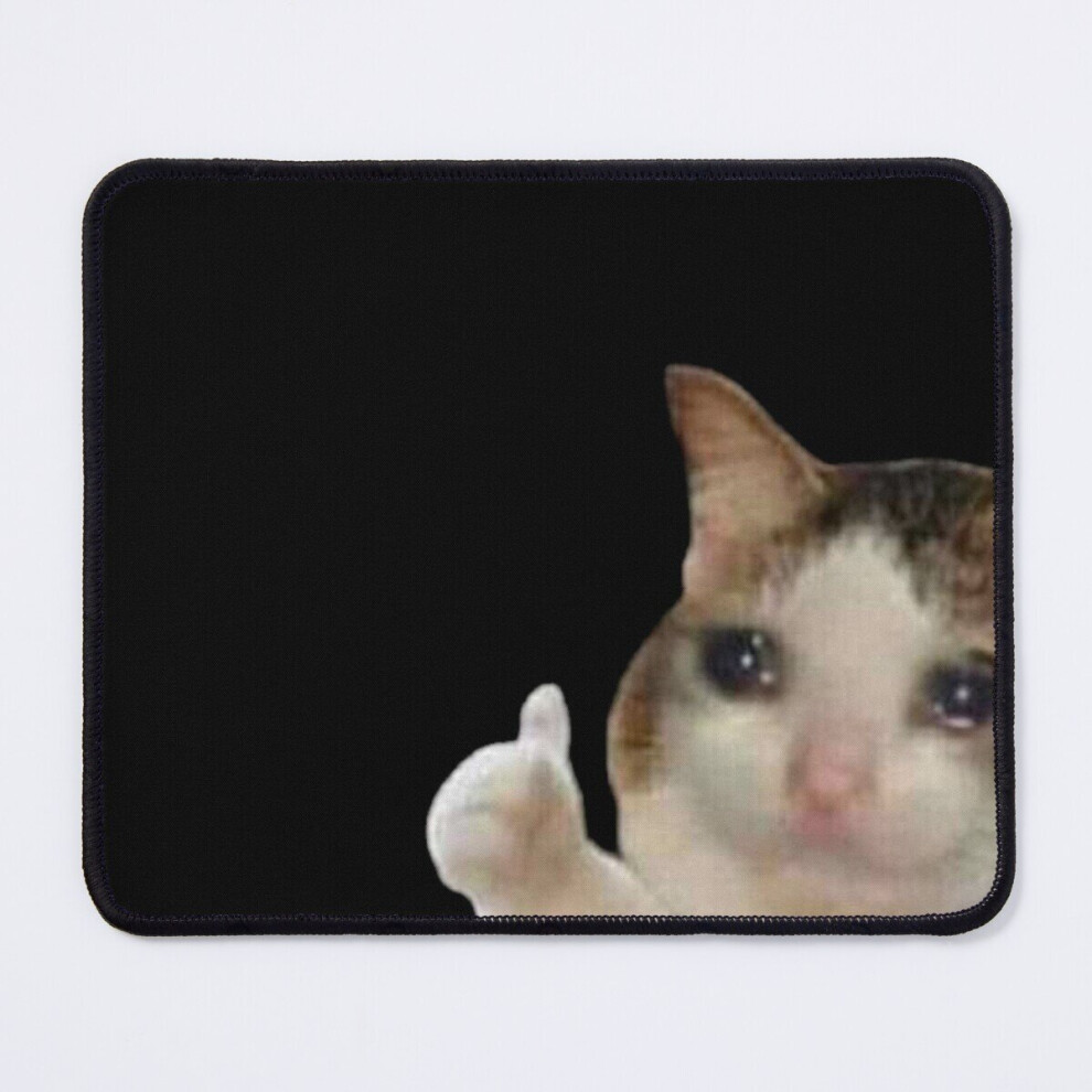 Mouse Pad Sad Cat Thumbs Up - Meme 11.8 X 9.8 Inch Computer Mat Gaming Office Mousepad 7802738127003