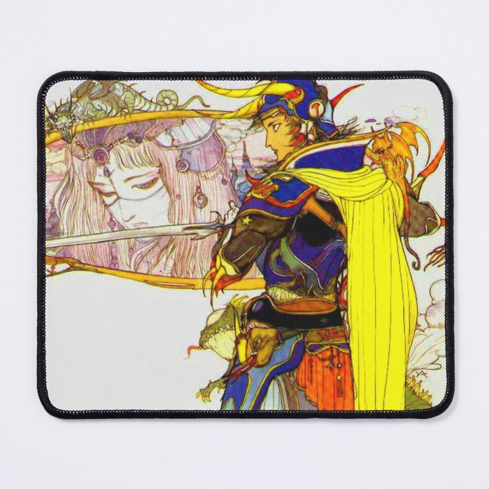 Mouse Pad Yoshitaka Amano - Final Fantasy I 11.8 X 9.8 Inch Computer Mat Gaming Office Mousepad 7802738188660