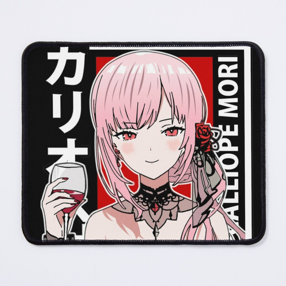 Mouse Pad Calliope Mori Dress Hololive En 11.8 X 9.8 Inch Computer Mat Gaming Office Mousepad Red 7802738144260