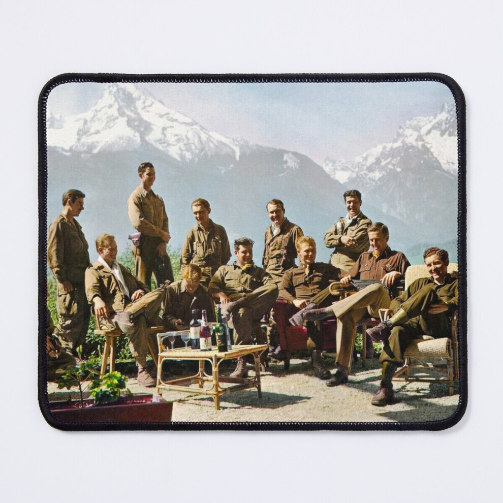 Mouse Pad Dick Winters And His Easy Company Lounging At Eagle's Nest Hitler's Former In Bavarian 11.8 X 9.8 Inch Computer Mat Gaming Office Mousepad 7802738114454