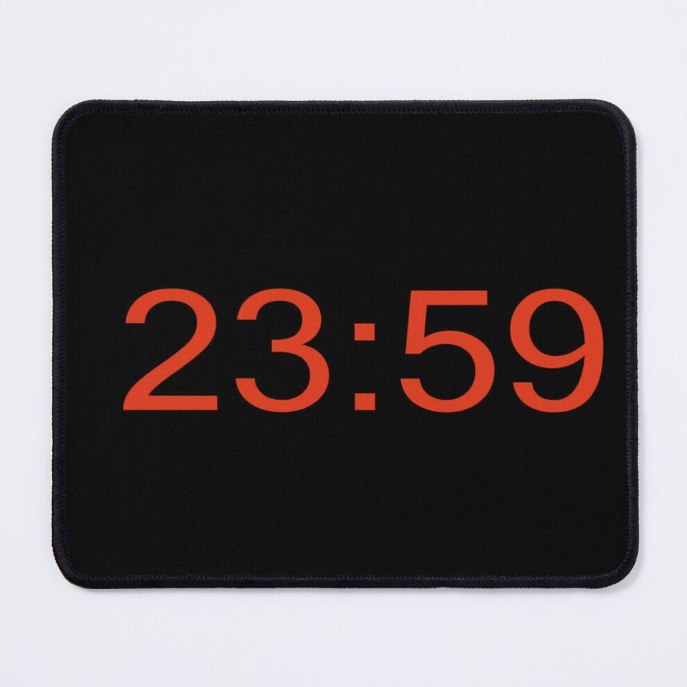 Mouse Pad 23:59 Hour 11.8 X 9.8 Inch Computer Mat Gaming Office Mousepad 7802738195552