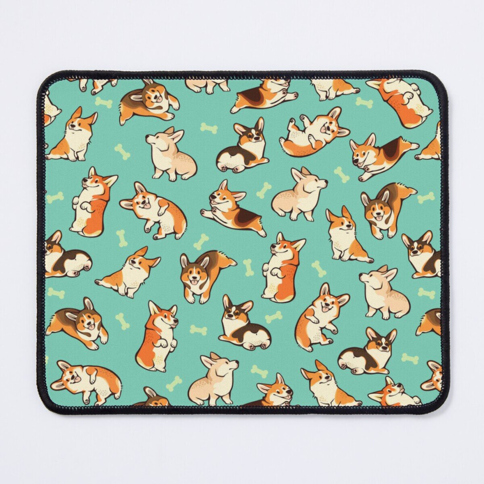 Mouse Pad Jolly Corgis In 11.8 X 9.8 Inch Computer Mat Gaming Office Mousepad Green 7802738110630
