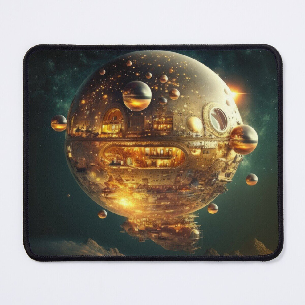 Mouse Pad Sci-Fi Space Station Large Gamer Mousepad 11.8 X 9.8 Inch Computer Mat Gaming Office Mousepad 7802738124514