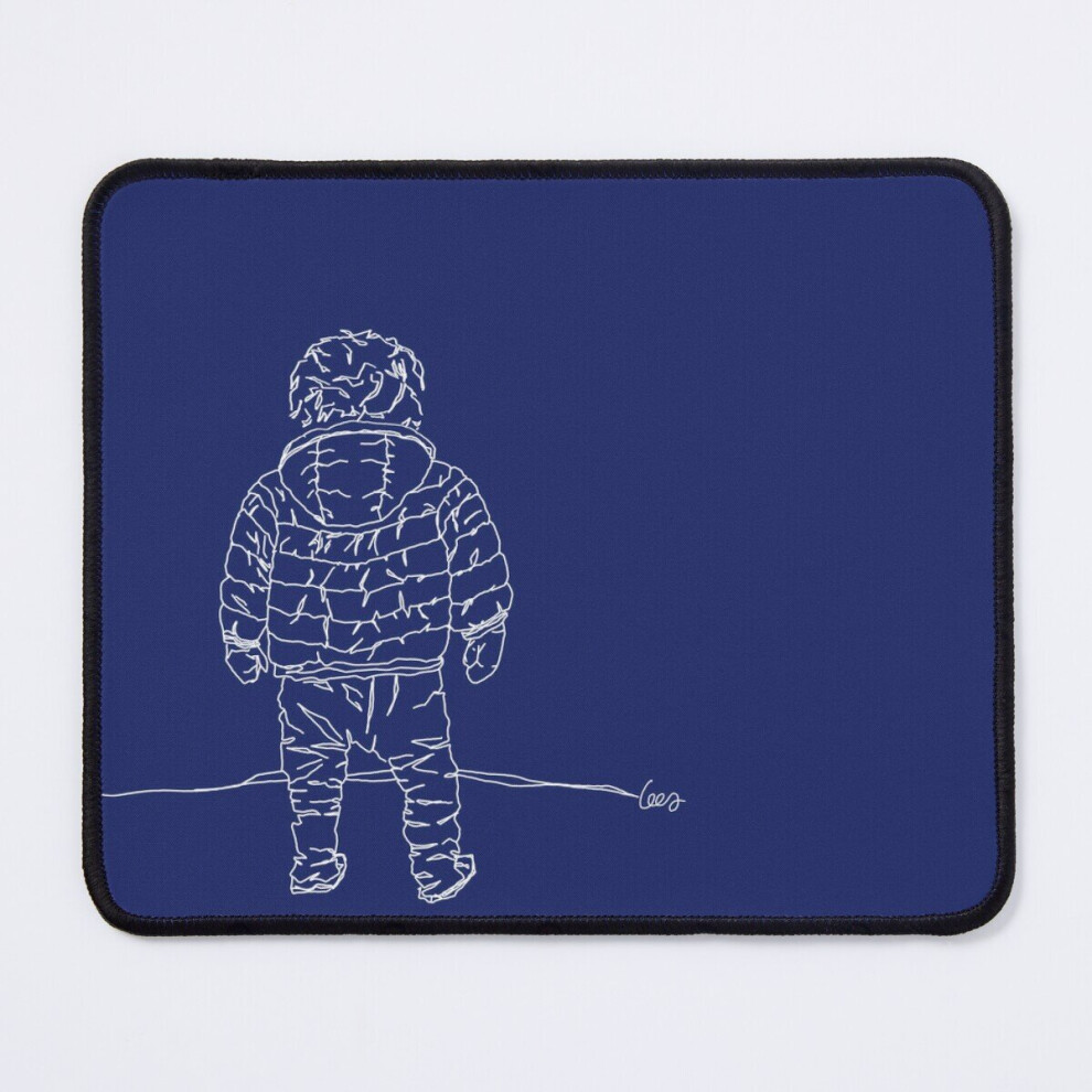 Mouse Pad Child In Down Jacket ( Outlines, Blue) 11.8 X 9.8 Inch Computer Mat Gaming Office Mousepad White/Blue 7802738188233