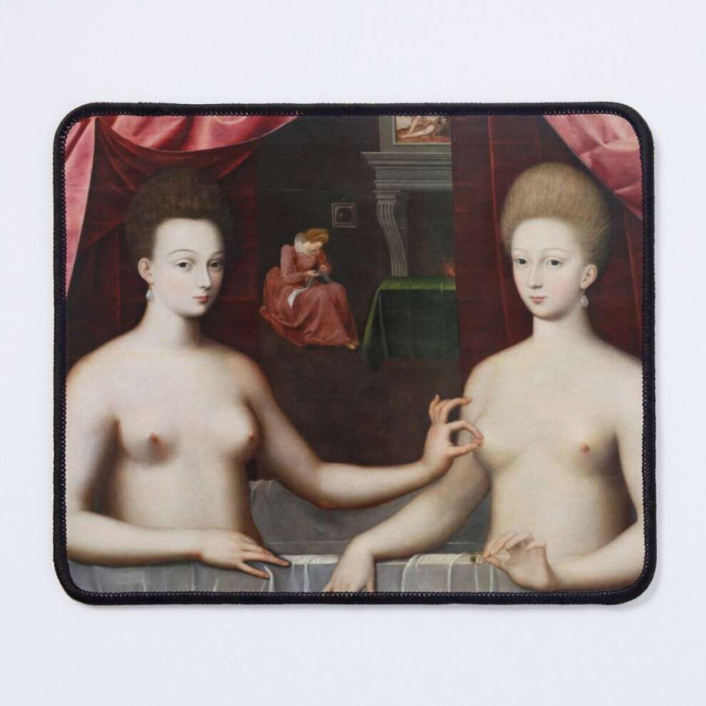 Mouse Pad Gabrielle D'estrées And One Of Her Sisters Taking A Bath 11.8 X 9.8 Inch Computer Mat Gaming Office Mousepad 7802738178869