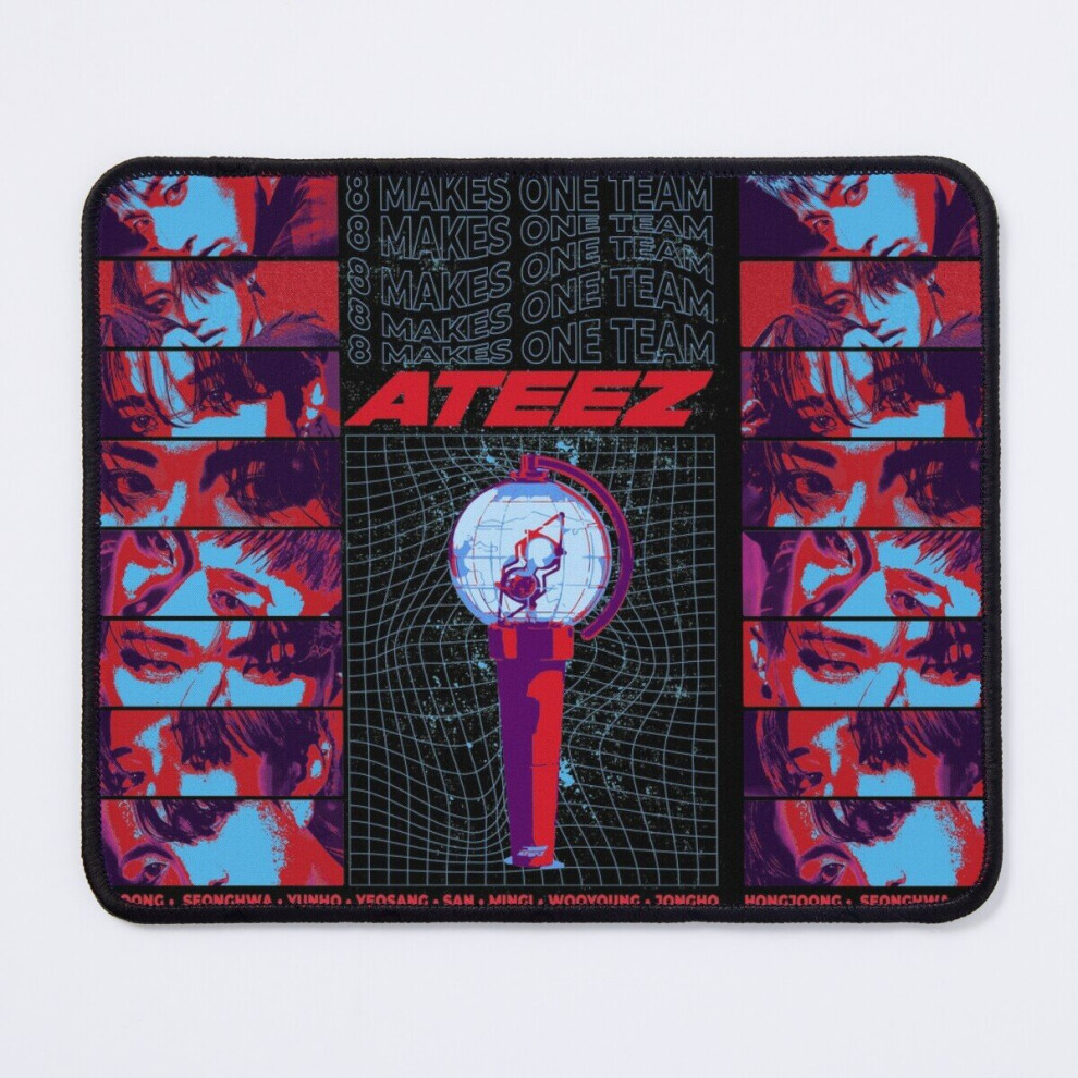 Mouse Pad Ateez Ot8 Retro Streetwear Inspired 11.8 X 9.8 Inch Computer Mat Gaming Office Mousepad 7802738132106