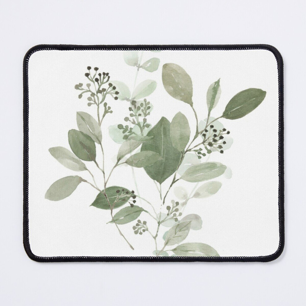 Mouse Pad Watercolor Eucalyptus 11.8 X 9.8 Inch Computer Mat Gaming Office Mousepad 7802738124545
