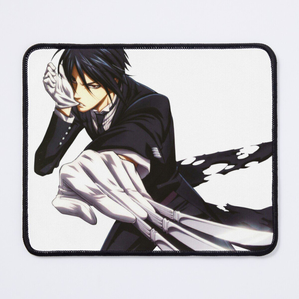 Mouse Pad Butler Kuroshitsuji Sebastian Michaelis Anime 11.8 X 9.8 Inch Computer Mat Gaming Office Mousepad Black 7802738164732