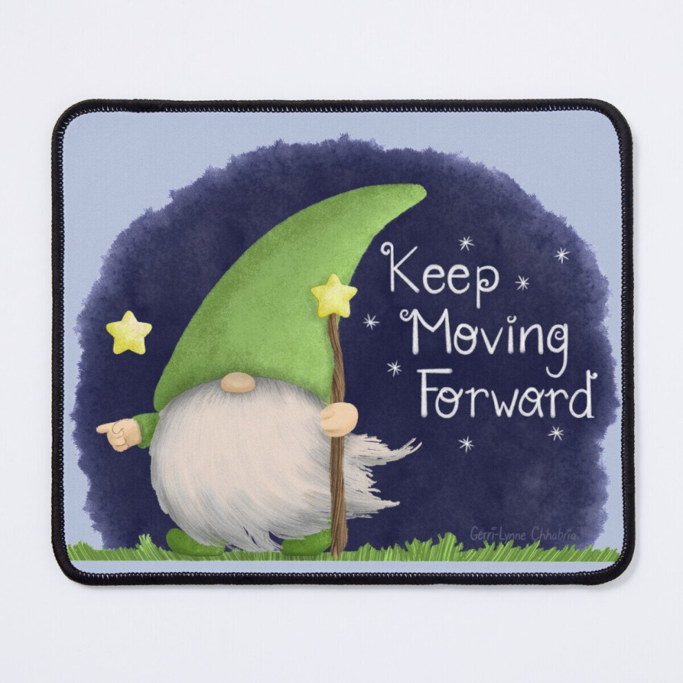 Mouse Pad Keep Moving Forward Gnome 11.8 X 9.8 Inch Computer Mat Gaming Office Mousepad 7802738195026