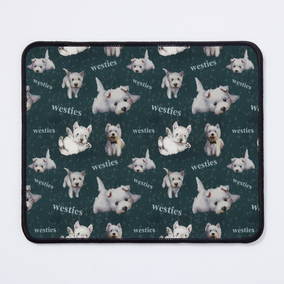 Mouse Pad Westies Mom Pattern 11.8 X 9.8 Inch Computer Mat Gaming Office Mousepad Dark/Blue 7802738173888