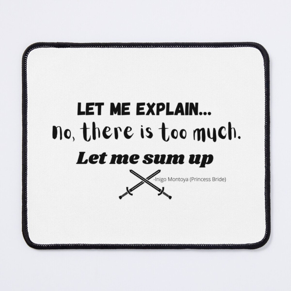 Mouse Pad Let Me Sum Up (Style1) 11.8 X 9.8 Inch Computer Mat Gaming Office Mousepad 7802738170085