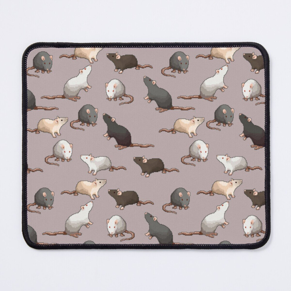 Mouse Pad Pixel Rats On Repeat 11.8 X 9.8 Inch Computer Mat Gaming Office Mousepad 7802738119565