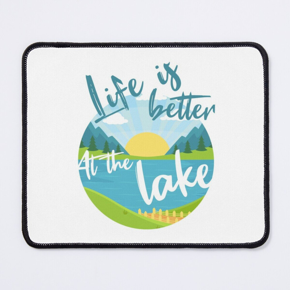 Mouse Pad Life Is Better At The Lake 11.8 X 9.8 Inch Computer Mat Gaming Office Mousepad 7802738134575