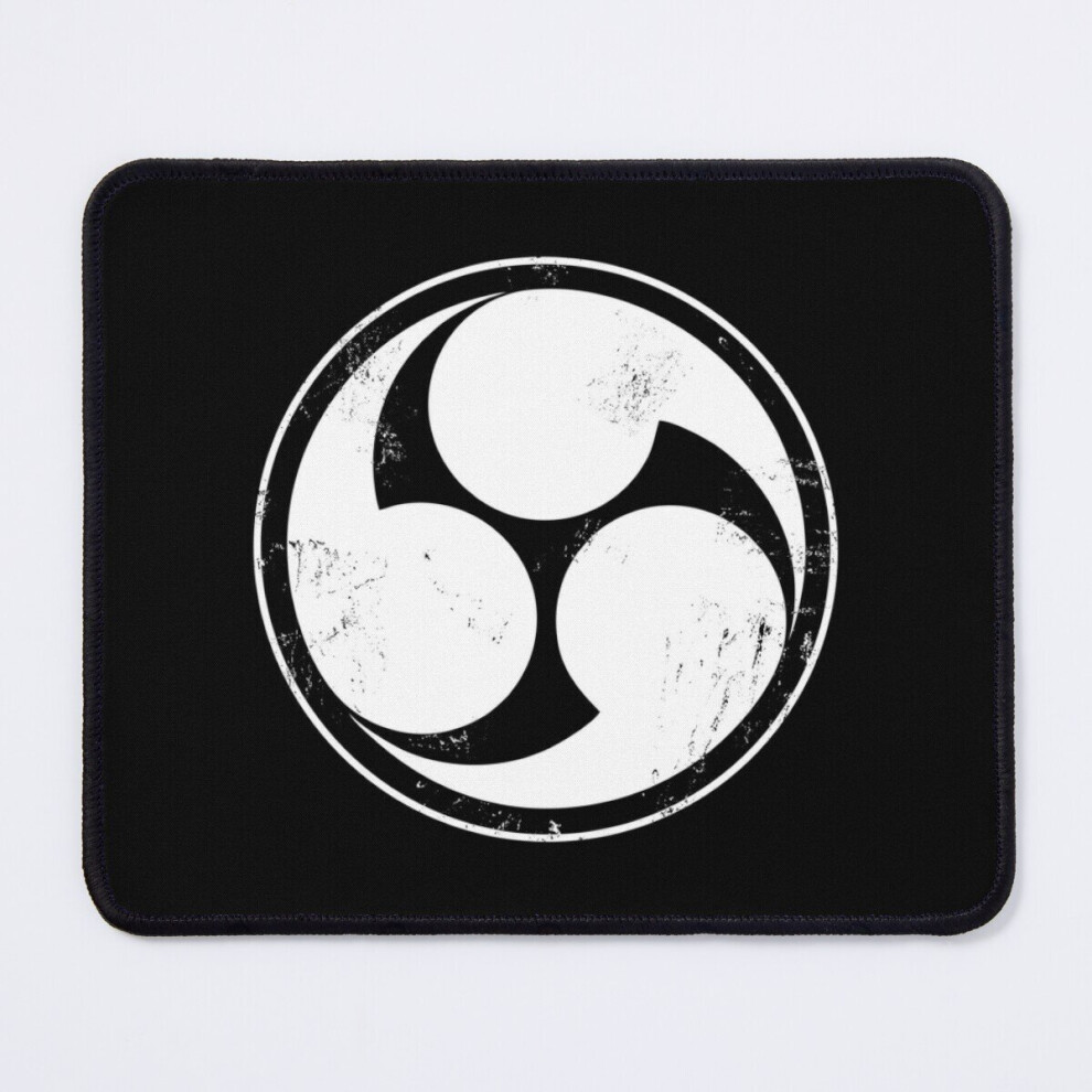 Mouse Pad Tomoe - Mitsudomoe Symbol [Distressed] 11.8 X 9.8 Inch Computer Mat Gaming Office Mousepad 7802738156294
