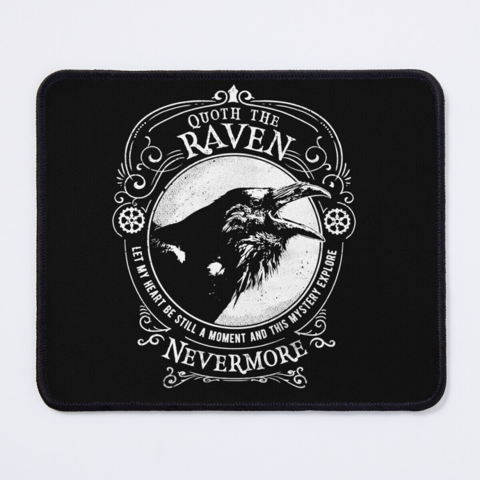 Mouse Pad Nevermore - Quoth The Raven - The Raven 11.8 X 9.8 Inch Computer Mat Gaming Office Mousepad 7802738165586