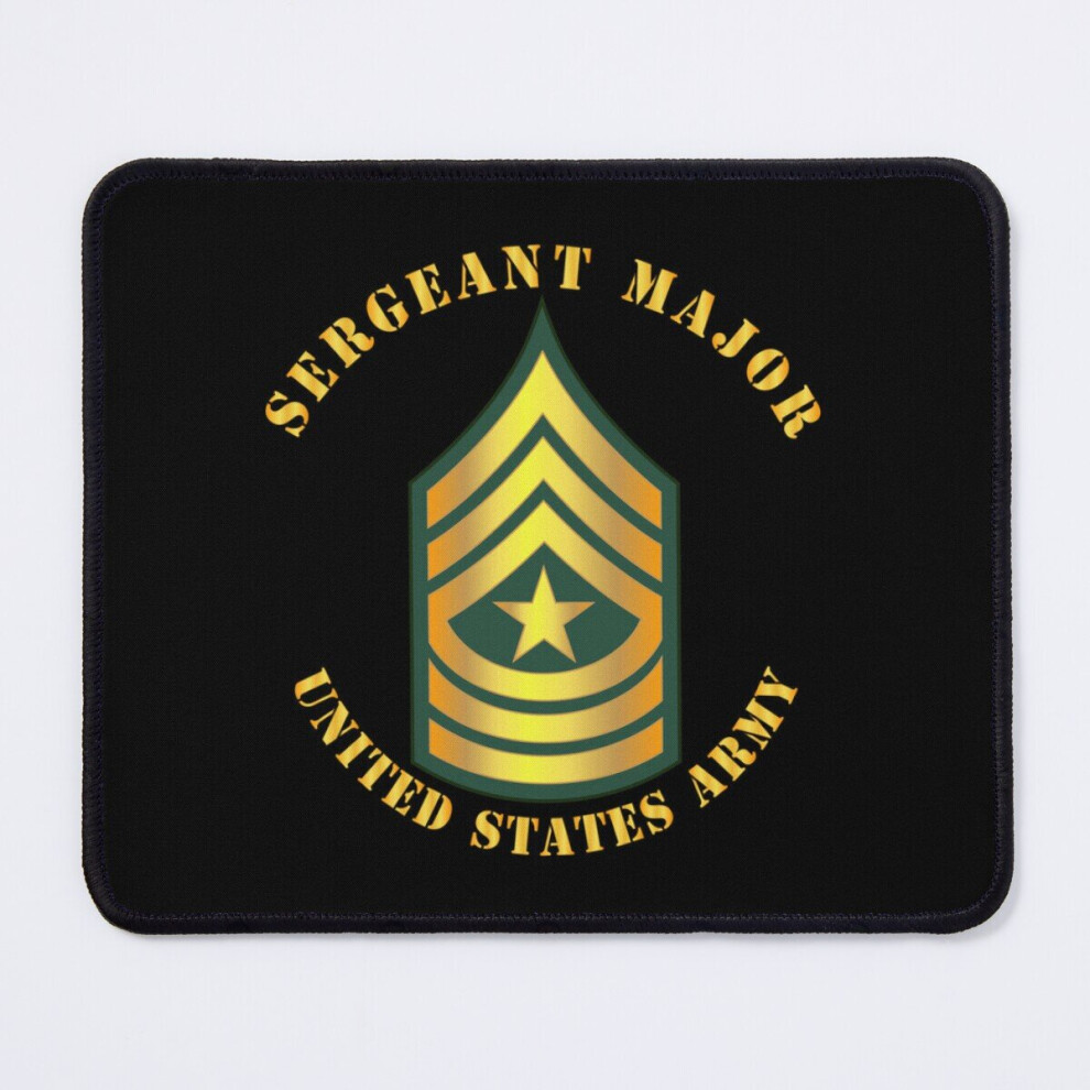 Mouse Pad Army - Sergeant Major - Sgm 11.8 X 9.8 Inch Computer Mat Gaming Office Mousepad 7802738193183
