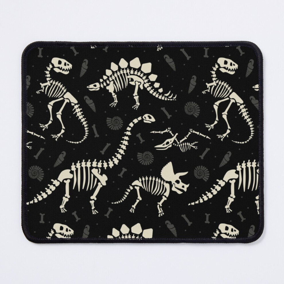Mouse Pad Dinosaur Fossils In 11.8 X 9.8 Inch Computer Mat Gaming Office Mousepad Black 7802738114607