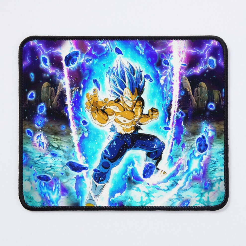 Mouse Pad Vegeta Super Saiyan Dbs Ssb 11.8 X 9.8 Inch Computer Mat Gaming Office Mousepad Blue 7802738111811