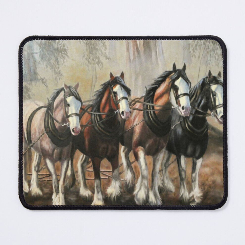 Mouse Pad Clydesdale Horses 11.8 X 9.8 Inch Computer Mat Gaming Office Mousepad 7802738189551