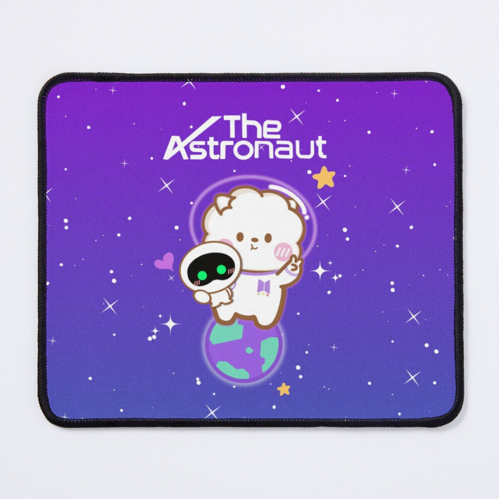 Mouse Pad Jin The Astronaut - Jin Solo - Cute Bts Baby Bt21 Rj And Wootteo 11.8 X 9.8 Inch Computer Mat Gaming Office Mousepad 7802738197860