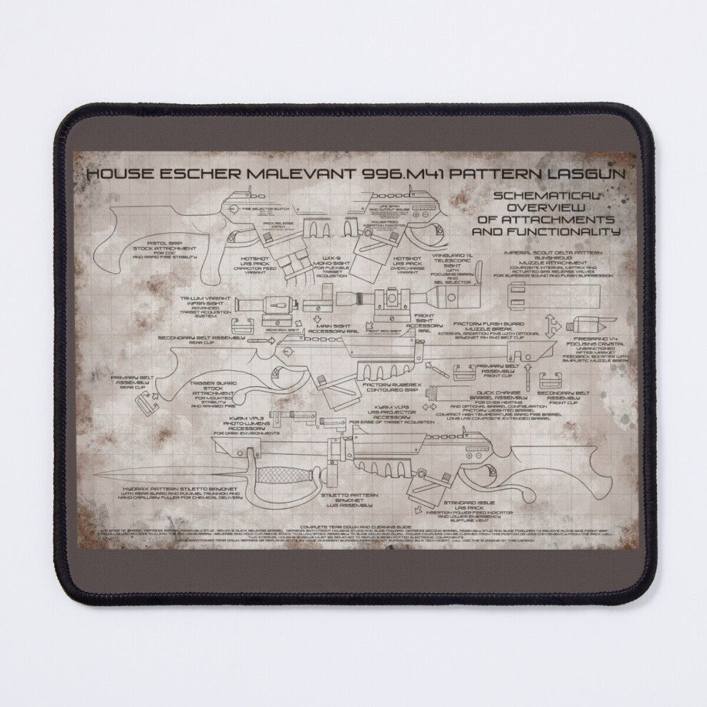 Mouse Pad Schematic 11.8 X 9.8 Inch Computer Mat Gaming Office Mousepad 7802738174960