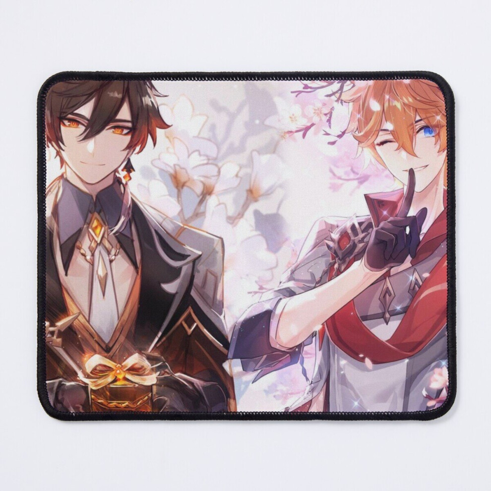Mouse Pad Childe Zhongli - Genshin Impact 11.8 X 9.8 Inch Computer Mat Gaming Office Mousepad 7802738143362