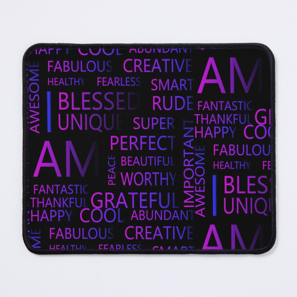Mouse Pad Affirmations, Abundance Everywhere, Abundance Affirmations, Badass Affirmations 11.8 X 9.8 Inch Computer Mat Gaming Office Mousepad 7802738201833