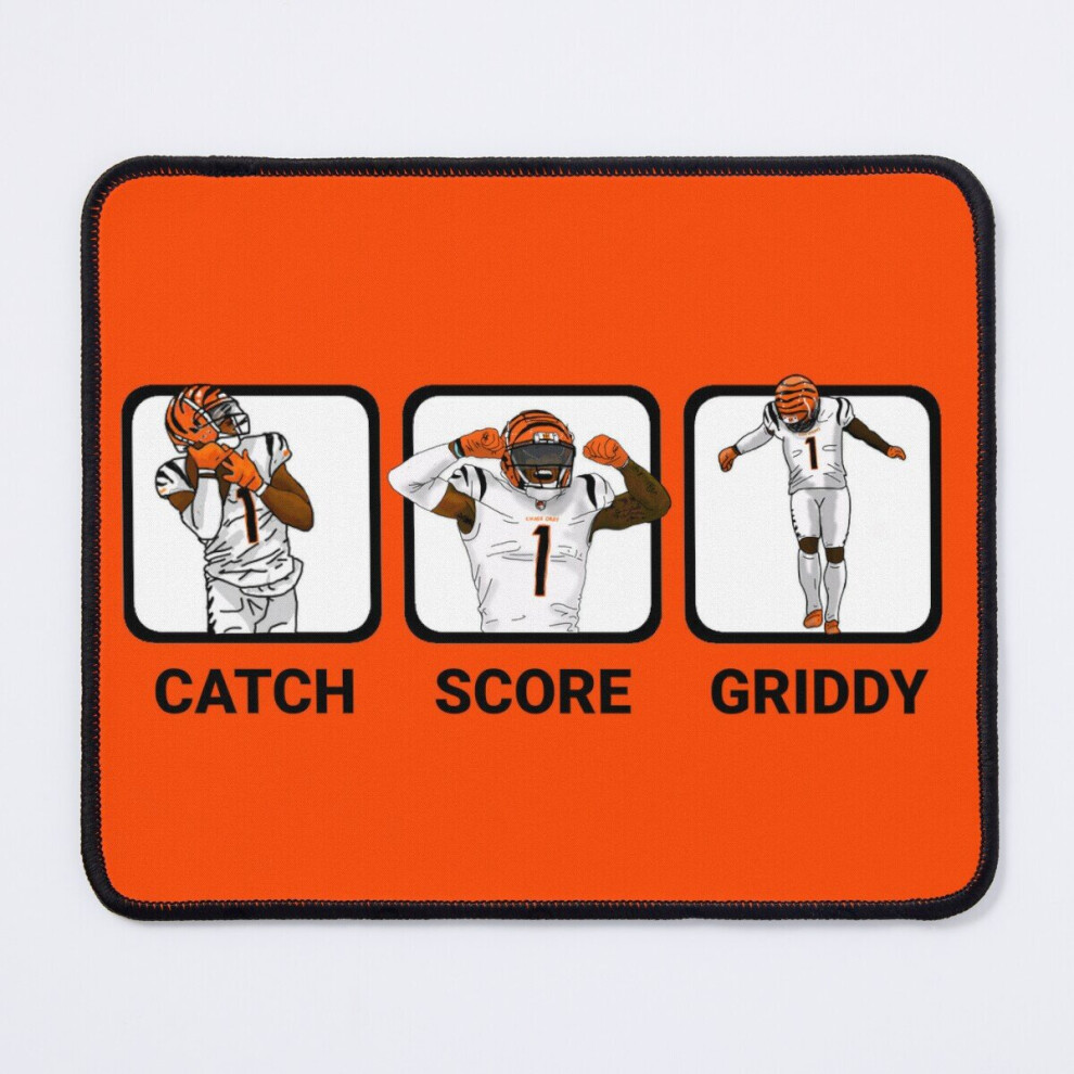 Mouse Pad Catch. Score. Griddy. Repeat. 11.8 X 9.8 Inch Computer Mat Gaming Office Mousepad 7802738109092