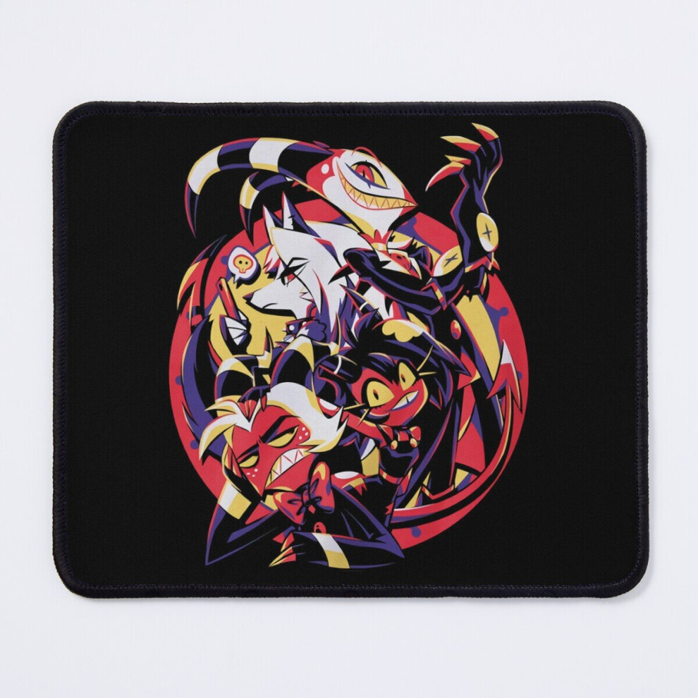 Mouse Pad Hazbin Hotel Merch Helluva Boss Group 11.8 X 9.8 Inch Computer Mat Gaming Office Mousepad 7802738161748