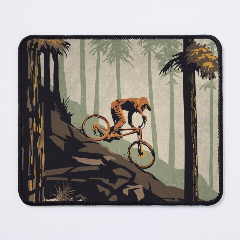 Mouse Pad Retro Scenic Mountain Bike Art: Think Outside, No Box Required! 11.8 X 9.8 Inch Computer Mat Gaming Office Mousepad 7802738189186