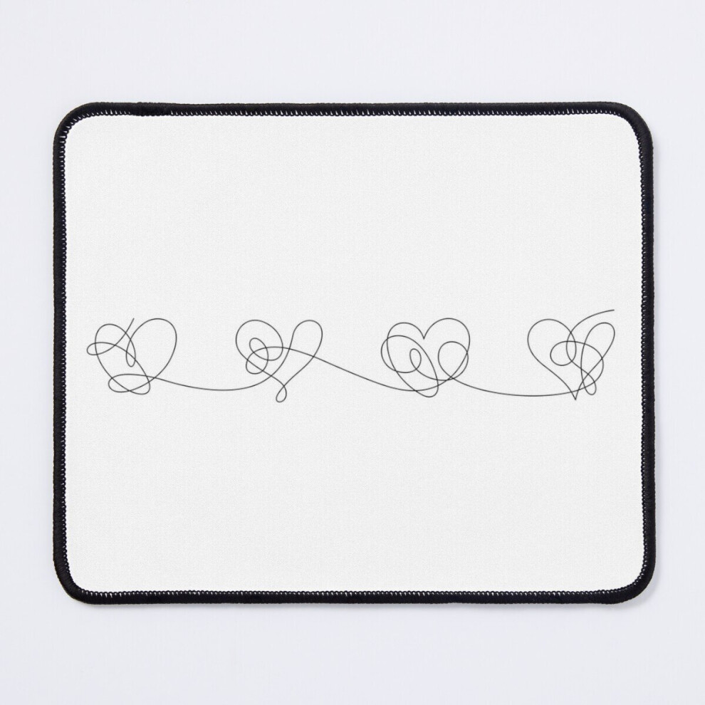 Mouse Pad Love Yourself Bts Heart Tattoo 11.8 X 9.8 Inch Computer Mat Gaming Office Mousepad 7802738119114