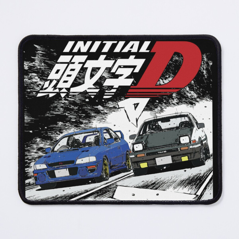 Mouse Pad Initial D -Mountain Drift Racing Tandem Takumi Fujiwara Ae86 Vs Bunta Fujiwara Gc8 11.8 X 9.8 Inch Computer Mat Gaming Office Mousepad 7802738113099
