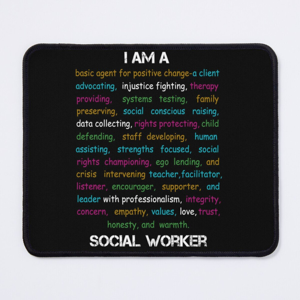 Mouse Pad I Am Social Worker (3) 11.8 X 9.8 Inch Computer Mat Gaming Office Mousepad 7802738202199