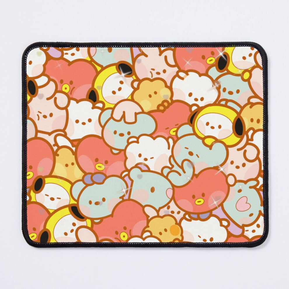 Mouse Pad Bts Army Ot7 Forever Bt21 Character Minini Kawaii 11.8 X 9.8 Inch Computer Mat Gaming Office Mousepad 7802738203790