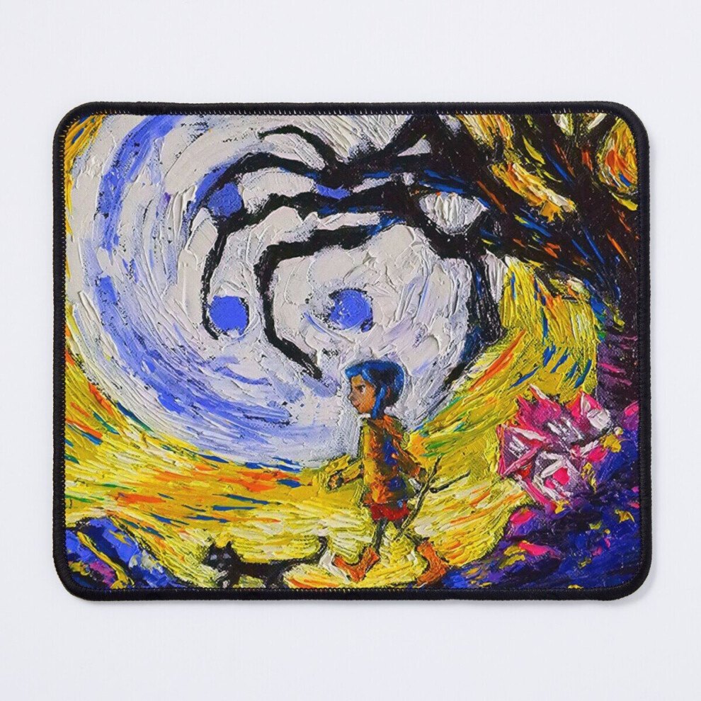 Mouse Pad Coraline Vincent Van Gogh Starry Nights 11.8 X 9.8 Inch Computer Mat Gaming Office Mousepad 7802738129199