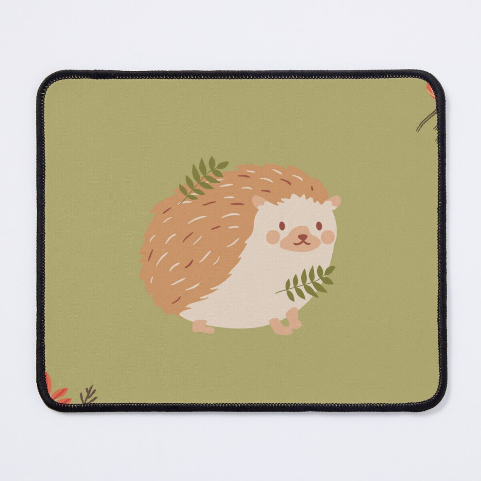 Mouse Pad Fall Themed Hedgehog 11.8 X 9.8 Inch Computer Mat Gaming Office Mousepad 7802738195095