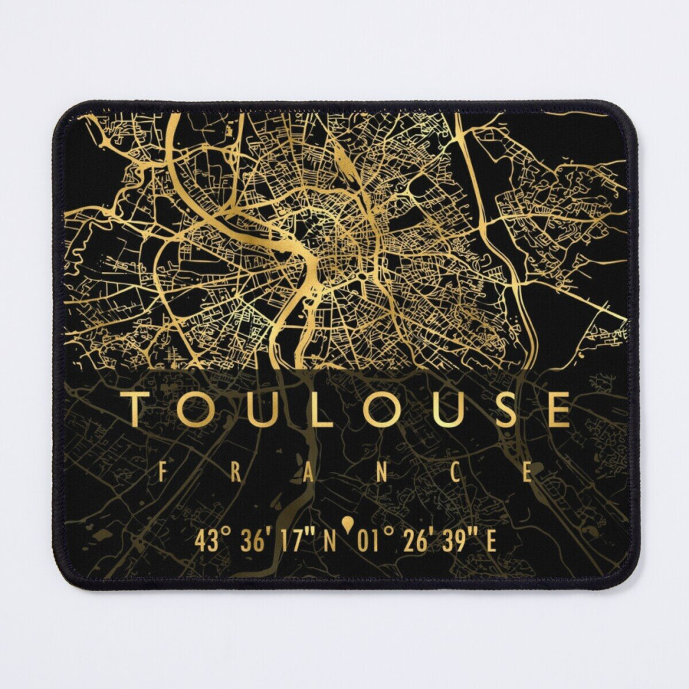 Mouse Pad Toulouse Map France 11.8 X 9.8 Inch Computer Mat Gaming Office Mousepad 7802738147421