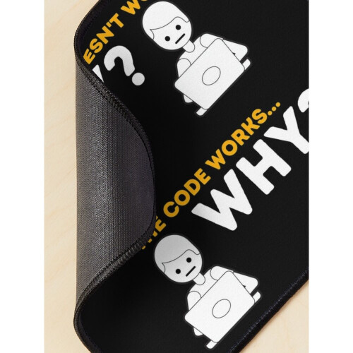 Mouse Pad Funny Works Code Works Why - Funny Computer Science Programmer _ Coding 11.8 x 9.8 inch Computer Mat Gaming Office Mousepad 2