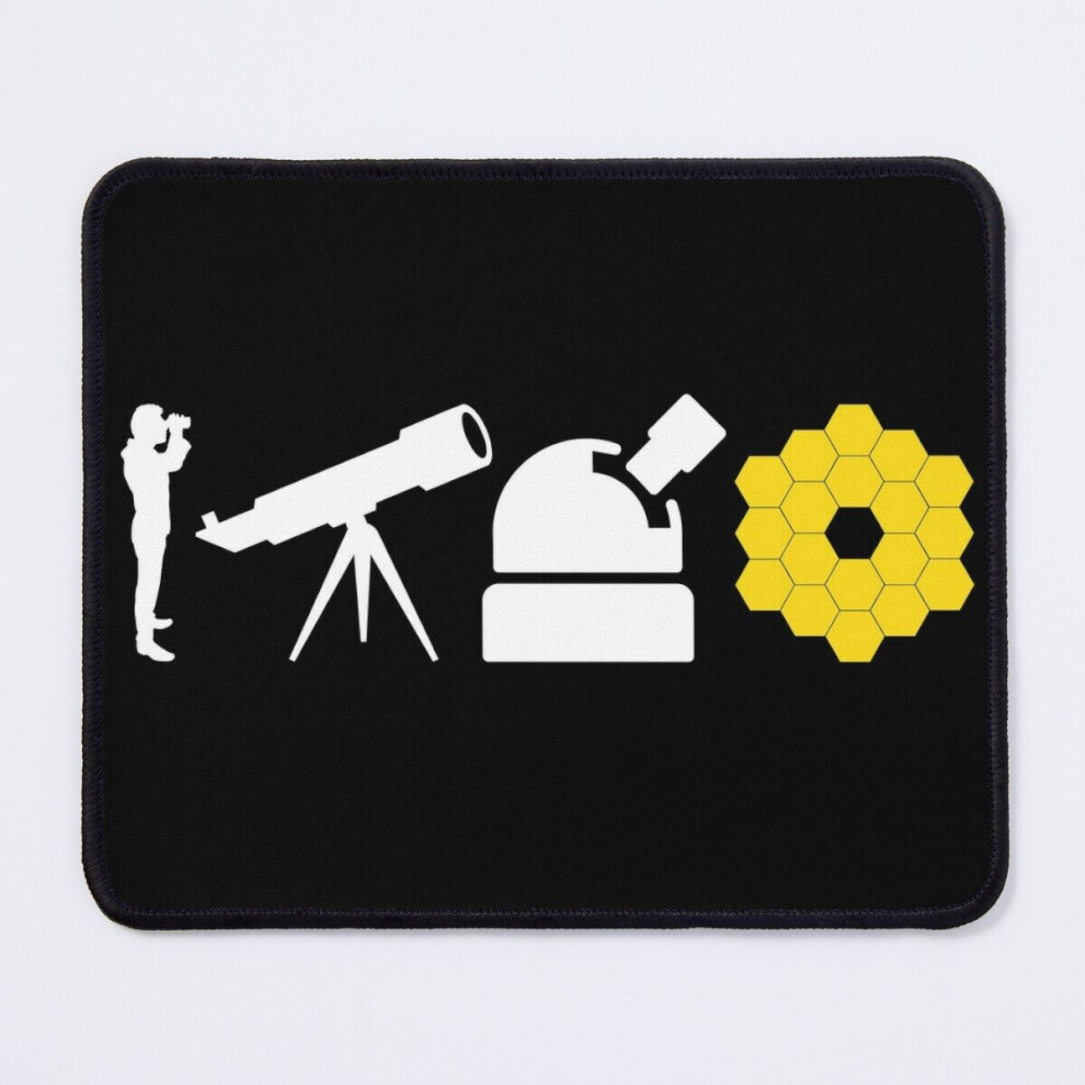 Mouse Pad James Webb Space Telescope Evolution Of Astronomy 11.8 X 9.8 Inch Computer Mat Gaming Office Mousepad 7802738145915
